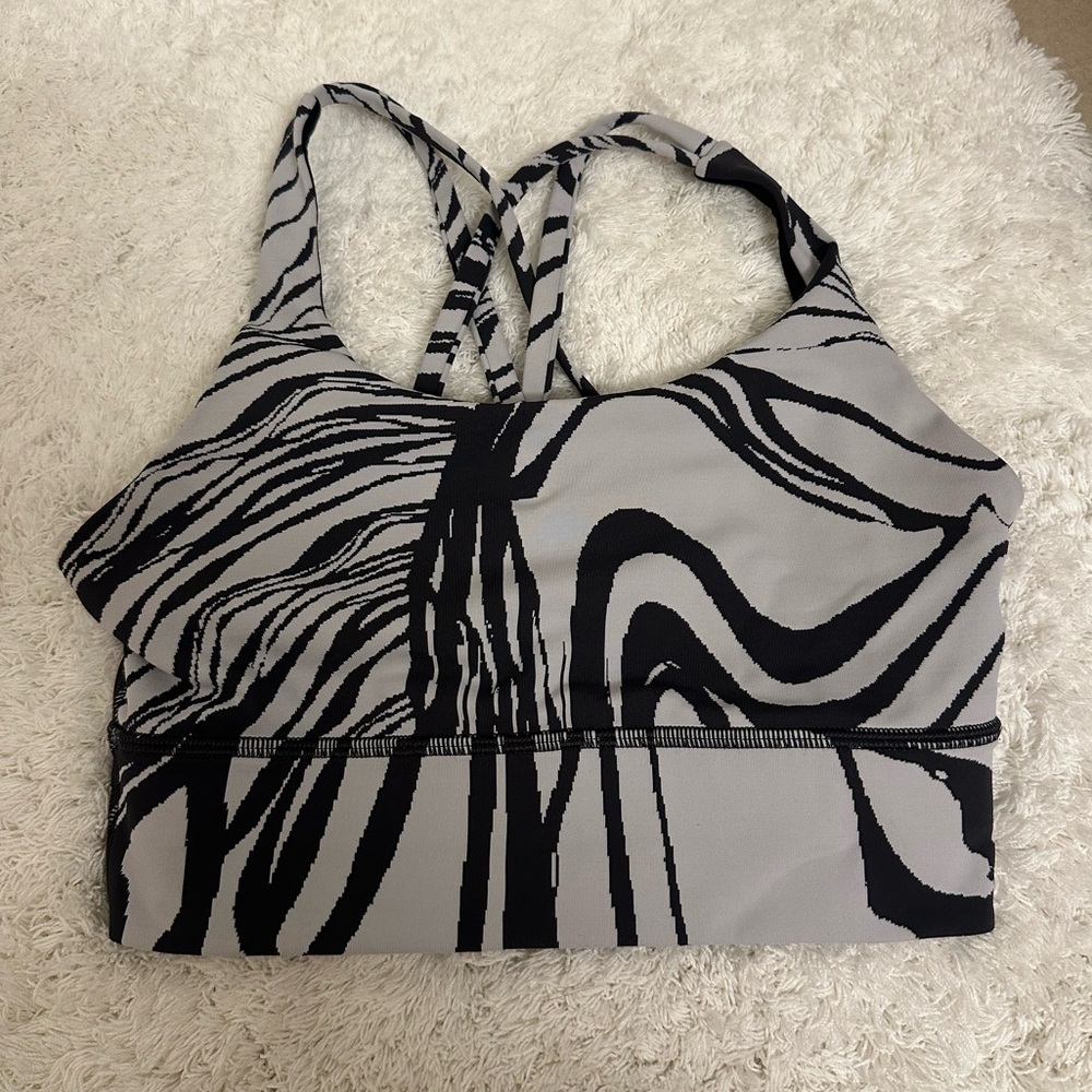 Lululemon Athletica Black and Gray Sports Bra